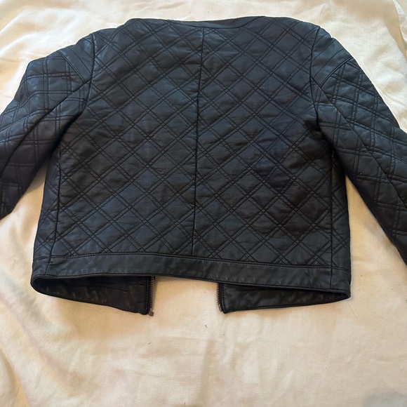 Bisou Bisou leather jacket with gold hardware - Picture 2 of 2